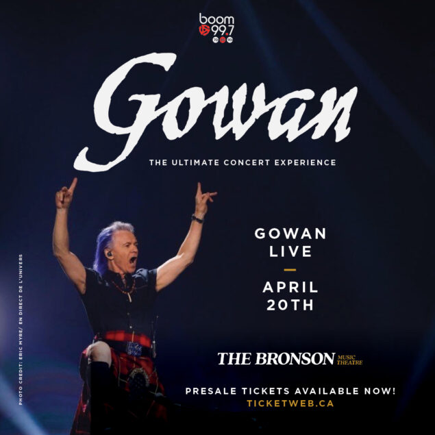 GOWAN ~ SOLD OUT! 2nd SHOW ADDED APRIL 21st - The Bronson Music Theatre